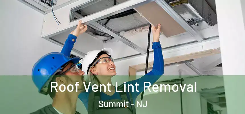 Roof Vent Lint Removal Summit - NJ